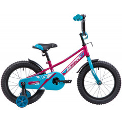 Велосипед NOVATRACK 16", VALIANT, фуксия, полная защита цепи, тормоз нож, короткие крылья, нет багаж