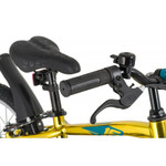 Велосипед NOVATRACK 16" PRIME алюм., золотой металлик, полная защита цепи, торм V-brake, короткие кр