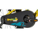Велосипед NOVATRACK 16" PRIME алюм., золотой металлик, полная защита цепи, торм V-brake, короткие кр
