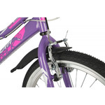 Велосипед NOVATRACK 20" ALICE фиолетовый,  стальная рама, 6 скор., Shimano TY21/Microshift TS38, V-