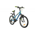 Велосипед NOVATRACK 20" EXTREME синий,  сталь, 6 скор., Shimano TY21/Microshift TS38, V- brake тормо