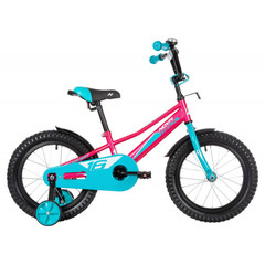 Велосипед NOVATRACK 16" VALIANT фуксия, полная защита цепи, тормоз нож, короткие крылья