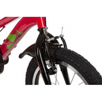 Велосипед NOVATRACK 16" LYNX сталь, терракотовый, тормоз V-brake, короткие крылья, полная защита цеп
