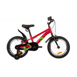 Велосипед NOVATRACK 16" LYNX сталь, терракотовый, тормоз V-brake, короткие крылья, полная защита цеп