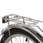 Велосипед NOVATRACK 16" URBAN красный, полная защита цепи, тормоз нож., крылья и багажник хром.