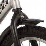 Велосипед NOVATRACK 16" VECTOR серебристый, тормоз нож, крылья, багажник, полная защ.цепи