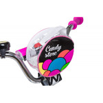 Велосипед NOVATRACK 16", CANDY, белый, полная защита цепи, тормоз нож., сумочка на руль, крылья и ба