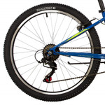 Велосипед NOVATRACK 24" RACER сталь 12'', синий, 6 скор.TZ500/TS-38/SG-6S, V-brake