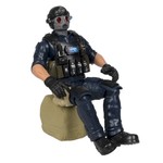 Набор солдат 31 см с оружием, " НАСТОЯЩИЙ БОЕЦ"  Bondibon, BOX 40,5x15x6,5см , спецназовец в противогазе.
