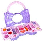 Набор детской декор. косметики Bondibon Eva Moda, BOX 29,9*5,5*29,5 см; косметичка сумочка-бант, тени для век 8 оттенков (6,2г), блеск для губ 5 оттенков (3,5г), помада 2 оттенка (1,6г), лак для ногтей 2 оттенка (8г), аппликатор 2 шт., арт. 77106A.