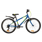 Велосипед NOVATRACK 24" RACER сталь 14'', синий, 6 скор.TZ500/TS-38/SG-6S, V-brake