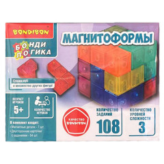 Игра настольная логическая БондиЛогика Bondibon "МАГНИТОФОРМЫ".