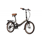 Велосипед NOVATRACK 20" складной, AURORA, коричневый, Shimano 6 speed, TY21/TS38/SG-6SI