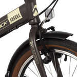 Велосипед NOVATRACK 20" складной, AURORA, коричневый, Shimano 6 speed, TY21/TS38/SG-6SI