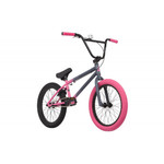 Велосипед NOVATRACK 20" BMX JUPITER тёмно серо-розовый, сталь , рама 20", U-BRAKE