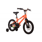 Велосипед NOVATRACK 16" LYNX. Магнезиевая рама, оранж, полная защ.цепи, диск.тормоз, короткие крылья