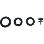 Рулевая колонка Neco H156EM, ZS44/56, 1 1/8-1 1/2", стал.чашки, картр.подшипники, черный