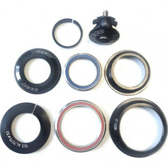 Рулевая колонка Neco H384AEM, ZS44/56, 1 1/8", алюм.чашки, пром.подшипники, черный