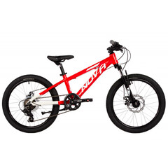 Велосипед NOVATRACK 20" EXTREME, красный, алюм., 7 скор., Shimano/Microshift  диск.тормоз STG