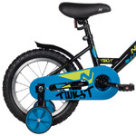 Велосипед NOVATRACK 14" TWIST черный, тормоз нож, крылья корот, полная защ.цепи