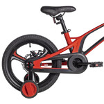 Велосипед NOVATRACK 16" FLIGHT PRO. Магний-алюм.рама, красный, полная защ.цепи, Дисковый тормоз, маг