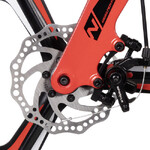 Велосипед NOVATRACK 16" FLIGHT PRO. Магний-алюм.рама, красный, полная защ.цепи, Дисковый тормоз, маг