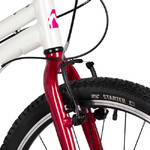 Велосипед NOVATRACK 24" NOVARA алюм.рама 10", белый, 6-скор, TY300/TS38/TZ500, V-brake