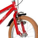 Велосипед NOVATRACK 16" VALIANT, сталь,красный, полная защита цепи, ручной передний и задний тормоз,