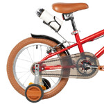 Велосипед NOVATRACK 16" VALIANT, сталь,красный, полная защита цепи, ручной передний и задний тормоз,