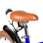 Велосипед NOVATRACK 16" VALIANT, сталь, тёмно-синий, полная защита цепи, ручной передний и задний то