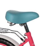Велосипед NOVATRACK 18" MAPLE, неон розовый, полная защита цепи, тормоз нож.,крылья, багажник, перед