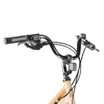 Велосипед NOVATRACK 20" ALICE песочный,  стальная рама, 6 скор., Shimano TY21/Microshift TS38, V- br