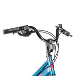 Велосипед NOVATRACK 20" ALICE голубой,  стальная рама, 6 скор., Shimano TY21/Microshift TS38, V- bra