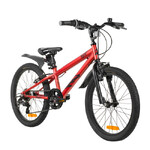 Велосипед NOVATRACK 20" RACER красный,  стальная рама, 6 скор., Microshift MS21/Microshift TS38, V-