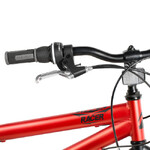 Велосипед NOVATRACK 20" RACER красный,  стальная рама, 6 скор., Microshift MS21/Microshift TS38, V-