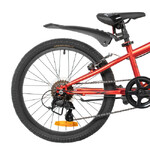 Велосипед NOVATRACK 20" RACER красный,  стальная рама, 6 скор., Microshift MS21/Microshift TS38, V-