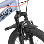 Велосипед NOVATRACK 20" SHARK серо-голубой, сталь, 6-скор, Microshift/Microshift MS25, V-brake