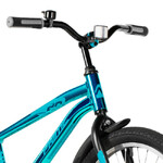 Велосипед NOVATRACK 20", PRIME AB, алюм., синий металлик,  ножной тормоз , короткие крылья