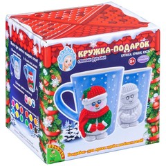 Набор для творчества  BONDIBON. "Кружка-подарок"  Снеговичок.