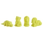 Набор игровой Вondibon "Марсианский песок", 500г жёлтый, 4 формочки 3D из двух частей.