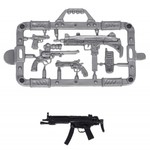 Набор "Армия" солдатик с оружием, " НАСТОЯЩИЙ БОЕЦ"  Bondibon, CRD 21,5x13x3 см, спецназовец, форма камуфляж песочного цвета.