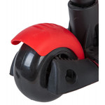 Самокат Novatrack Disco-kids Saddle PRO для детей, трансформер, свет.колеса PU 120*90мм, красный