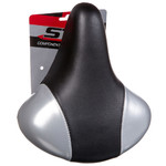 Седло HBAZ-0801A Novatrack комфортное, черно-серое